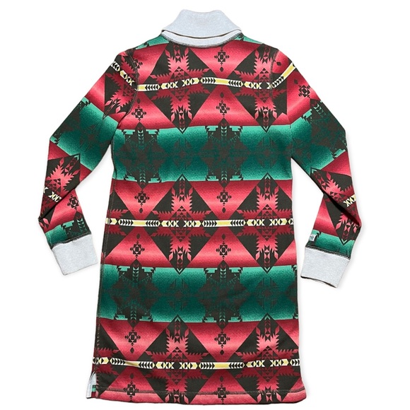 Polo Ralph Lauren Multicolor Aztec Dress with Toggle Sz L(12-14) - Picture 2 of 16
